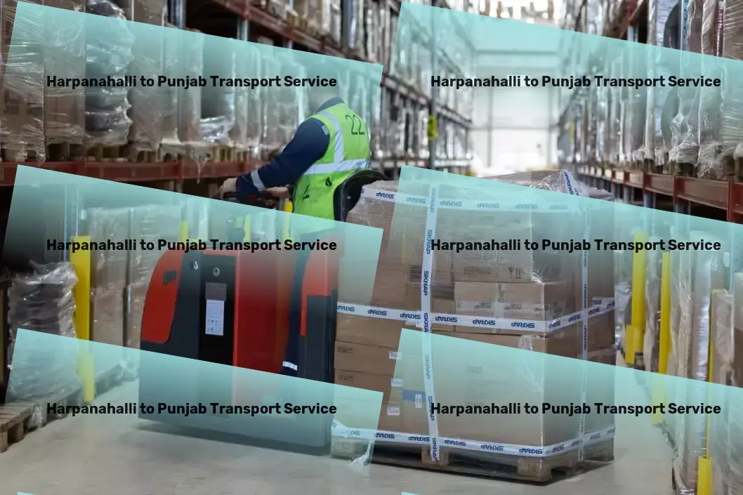 Harpanahalli to Punjab Transport Express freight and shipment