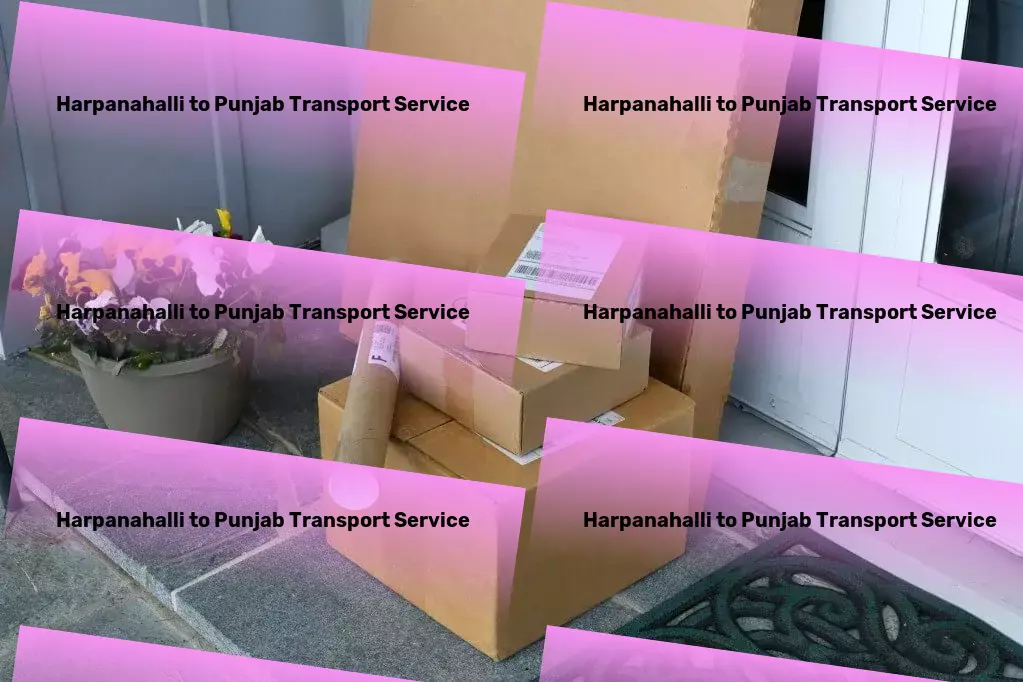 Harpanahalli to Punjab Transport Express goods shipping