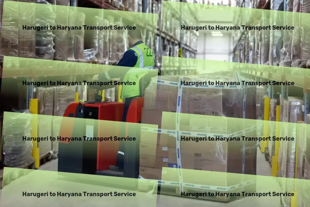 Harugeri to Haryana Transport Inter-regional goods delivery