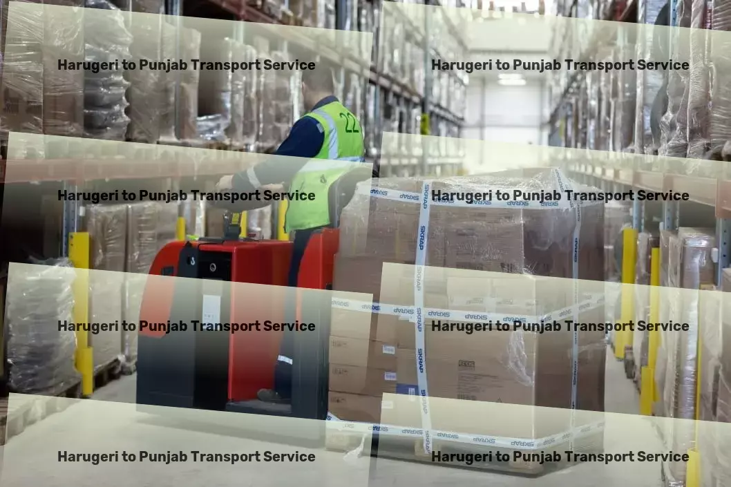 Harugeri to Punjab Transport Long-distance freight logistics