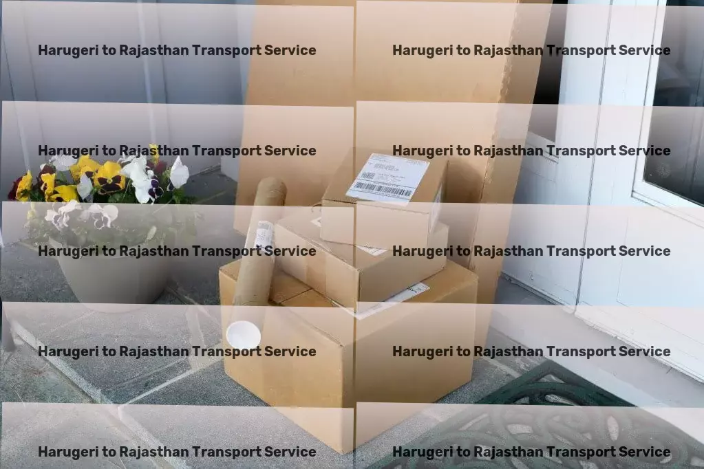 Harugeri to Rajasthan Transport Secure courier delivery