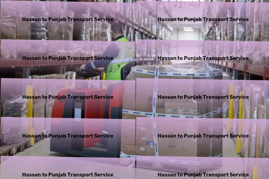 Hassan to Punjab Transport Rapid cargo transport