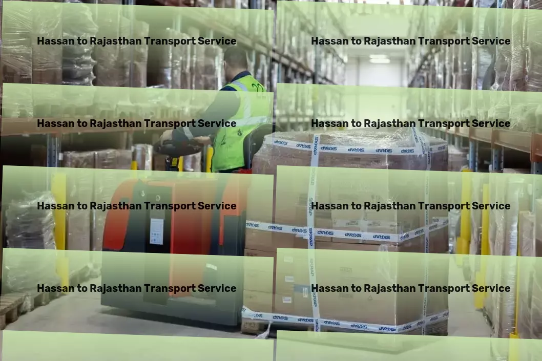 Hassan to Rajasthan Transport Inter-city freight services