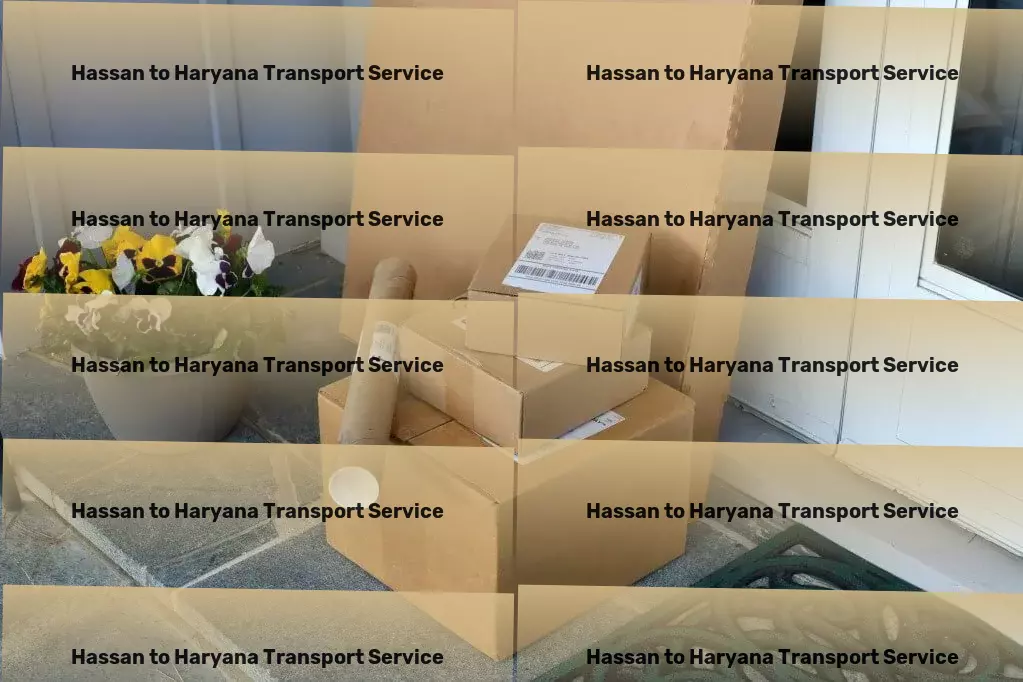 Hassan to Haryana Transport Full-scale cargo operations