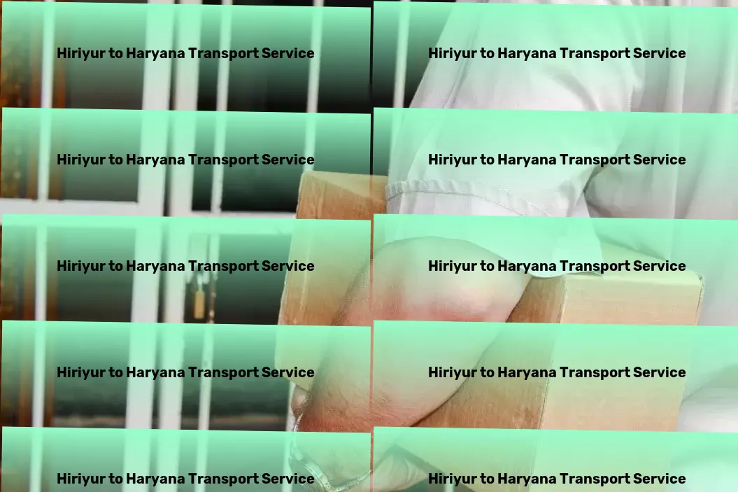 Hiriyur to Haryana Transport High-capacity logistics services