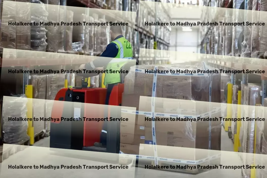 Holalkere to Madhya Pradesh Transport High-capacity logistics services