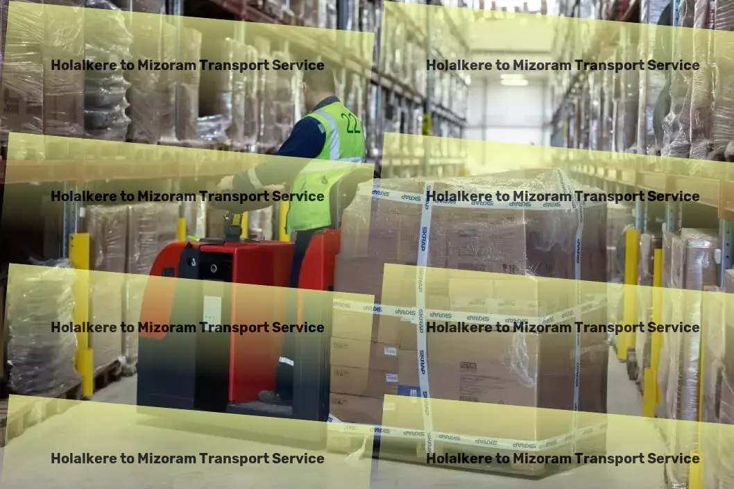 Holalkere to Mizoram Transport Express goods shipping