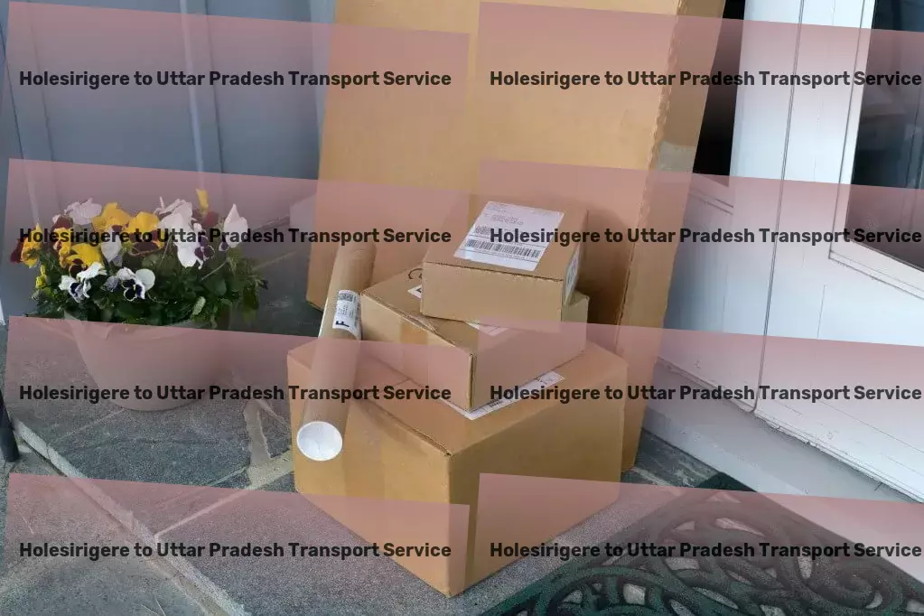 Holesirigere to Uttar Pradesh Transport Professional goods shipment solutions