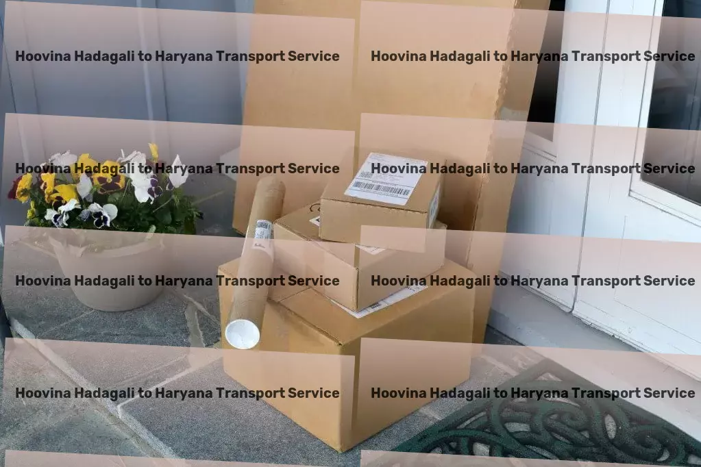 Hoovina Hadagali to Haryana Transport Express freight services