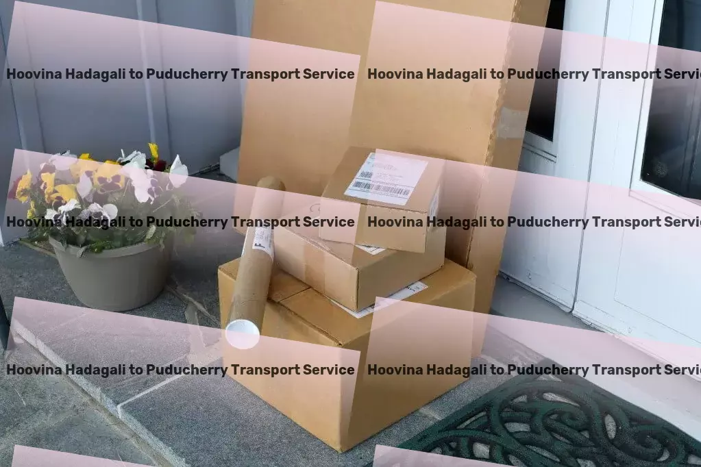 Hoovina Hadagali to Puducherry Transport Express cargo movers