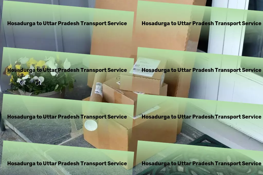 Hosadurga to Uttar Pradesh Transport Express logistics services