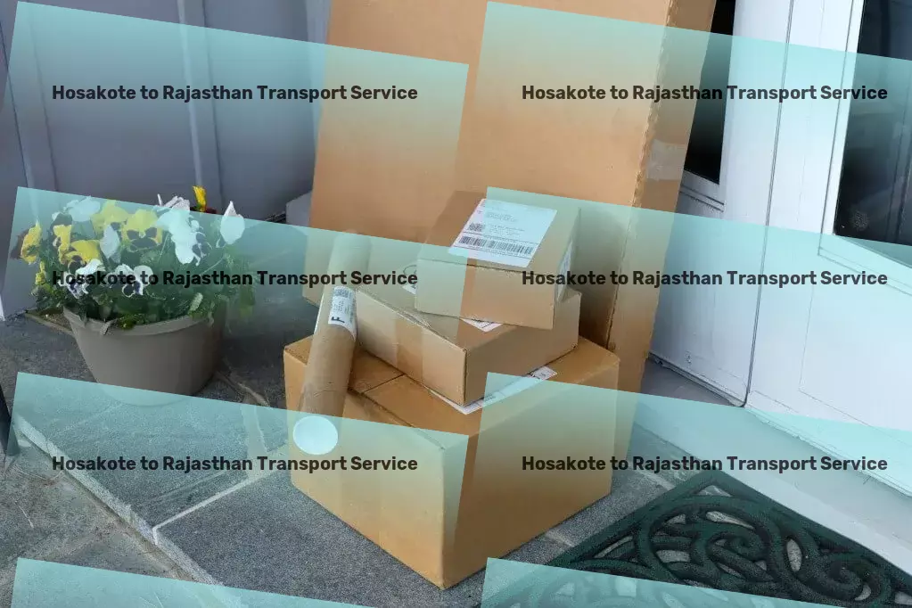 Hosakote to Rajasthan Transport City-to-city goods logistics