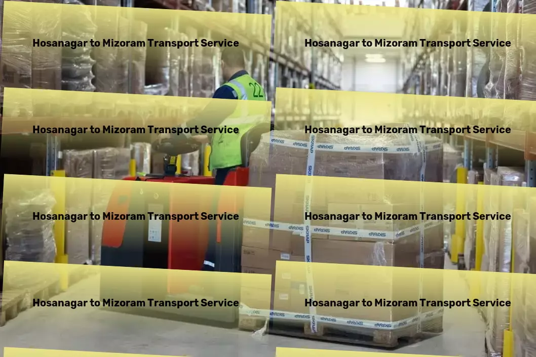 Hosanagar to Mizoram Transport Cross-border freight services