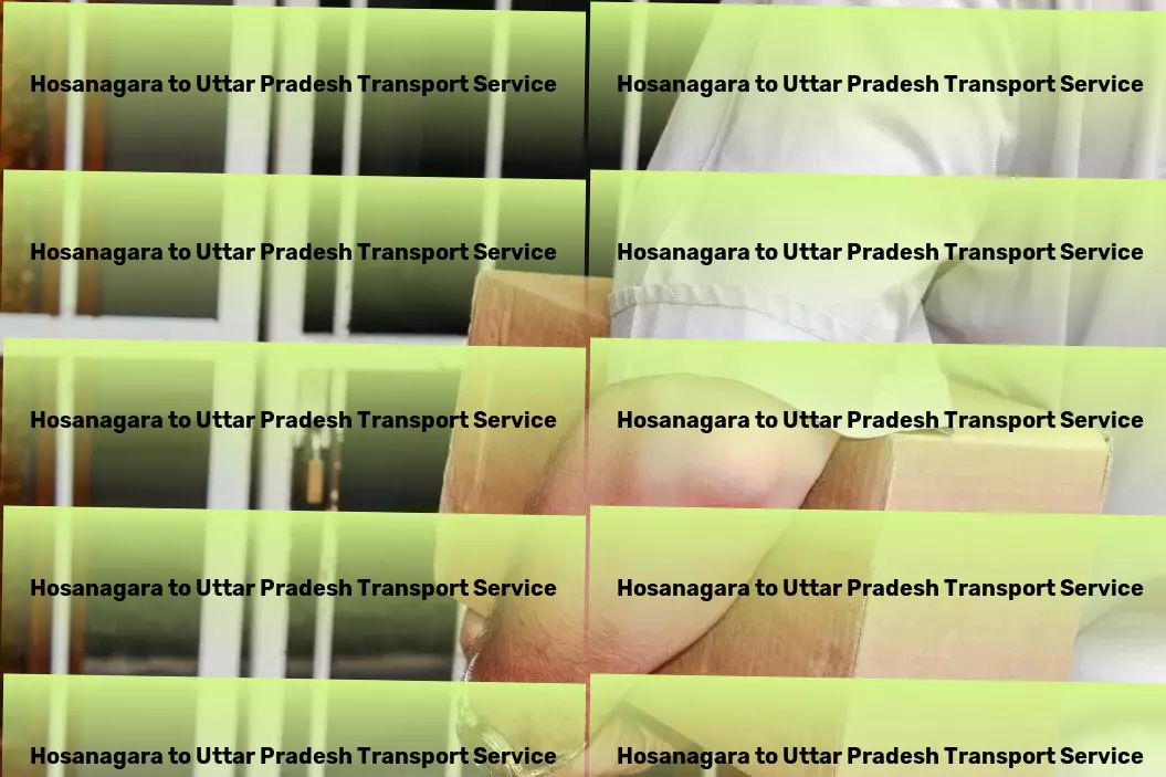 Hosanagara to Uttar Pradesh Transport Multi-region transport services