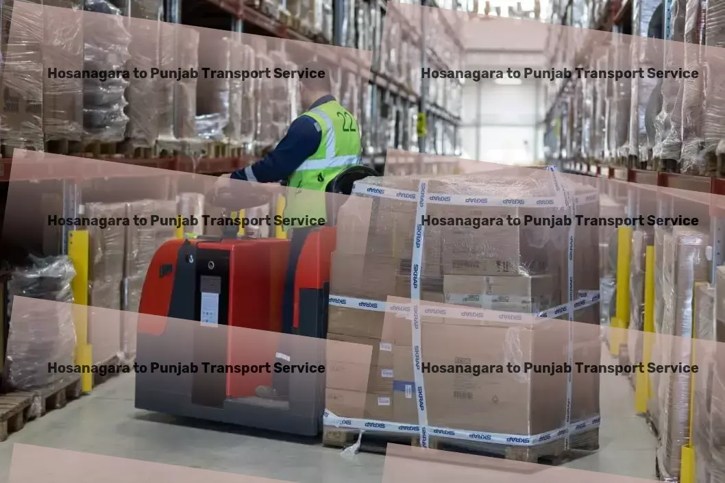 Hosanagara to Punjab Transport Personal goods delivery