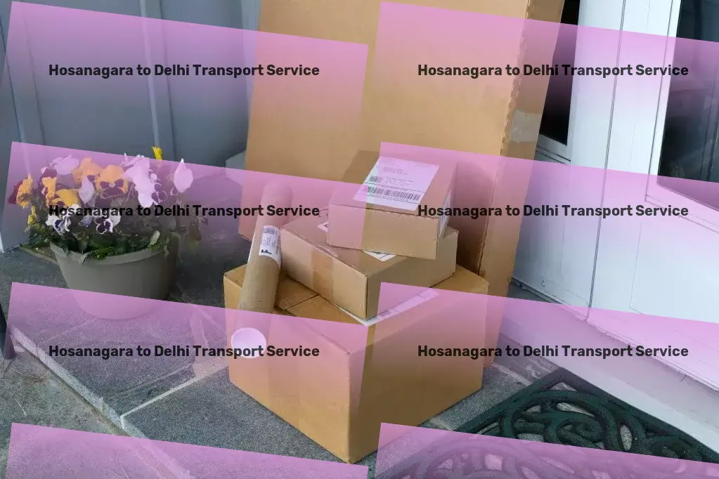 Hosanagara to Delhi Transport Urban cargo forwarding