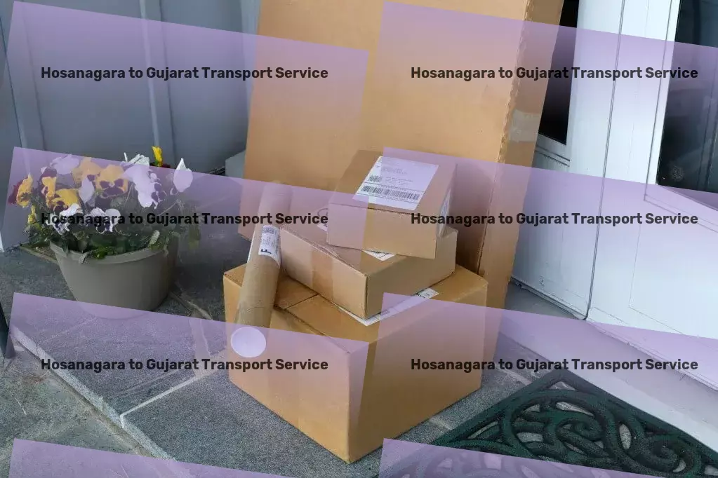 Hosanagara to Gujarat Transport Local freight shipment services