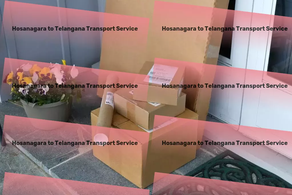 Hosanagara to Telangana Transport Comprehensive cargo logistics